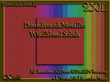 !Kushi! HoundstoothMetallicWOOLBLEND Textures -WEAR TO UNPACK