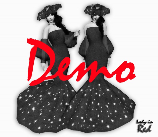 DEMO - RoseMarie - Gown Dress with Sleeves