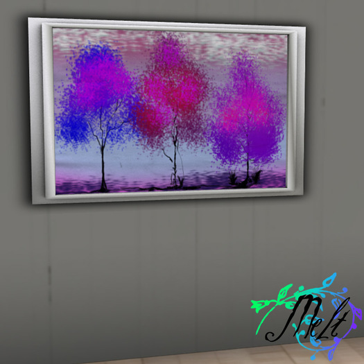 {Melt} Techno Trees Framed Art