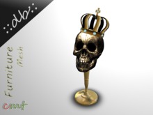 ::db:: Dead King Decor Gold Crown w blue Gemstones