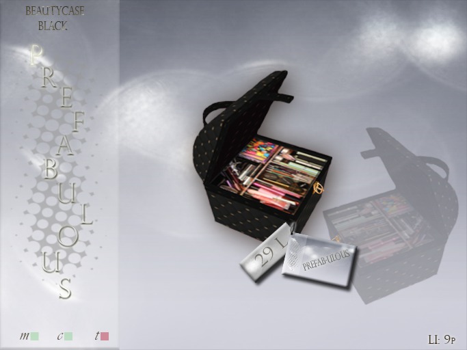 2014 ::~PREFAB-ULOUS~:: BOXED Beautycase (Black) LI-9