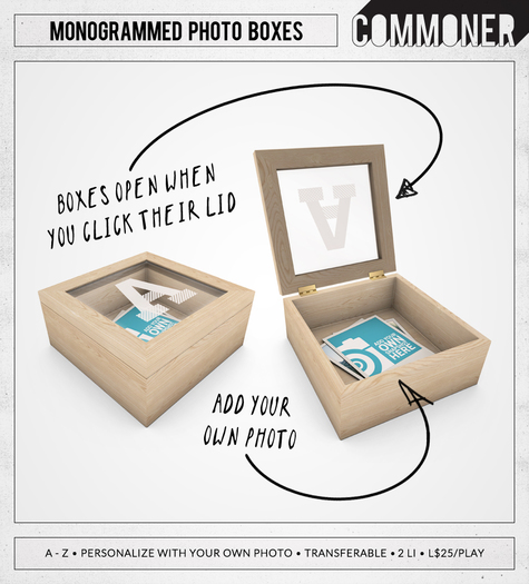 [Commoner] Monogrammed Photo Box / Y (bagged)