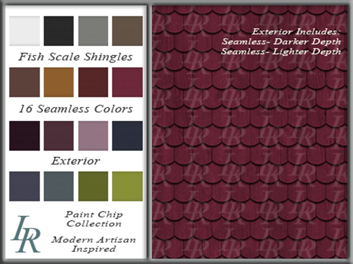 Paint Chip Collection- Modern Artisan Inspiration- FishScale