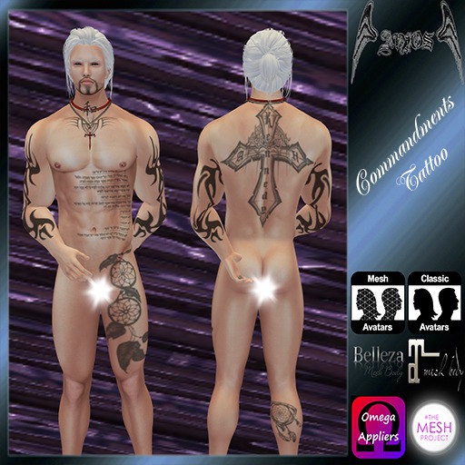 Commandments Tattoo - Anjos Creations