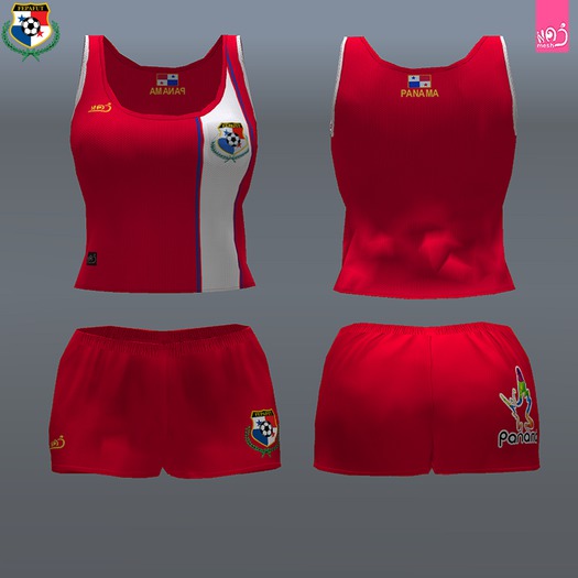 PANAMA - female top + shorts  (MESH) boxed