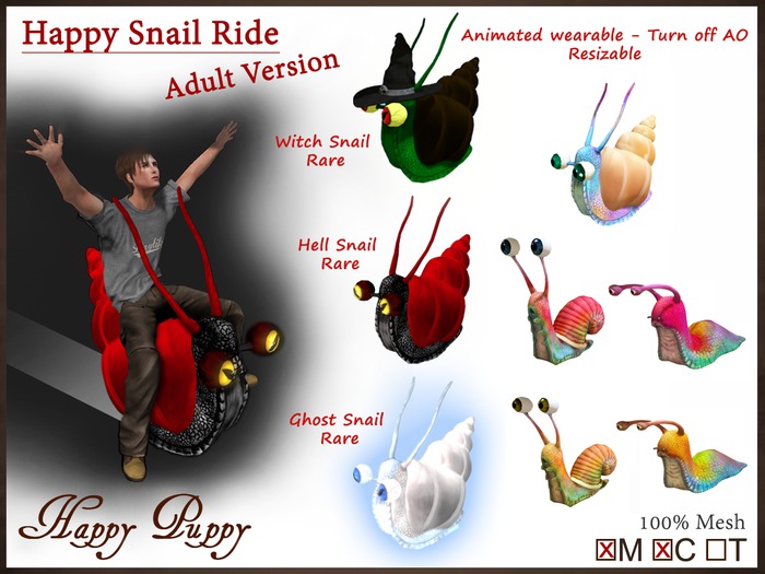 [HP] - Happy Snail E Ride - Adult