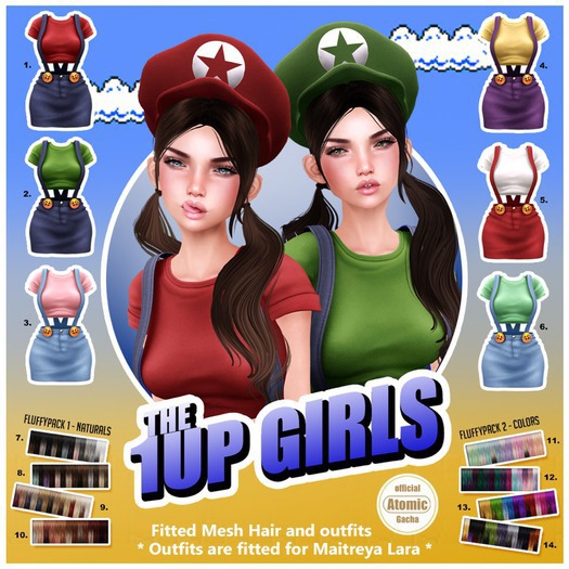 [Atomic] Gacha // 1UP_Hair - Glamorous