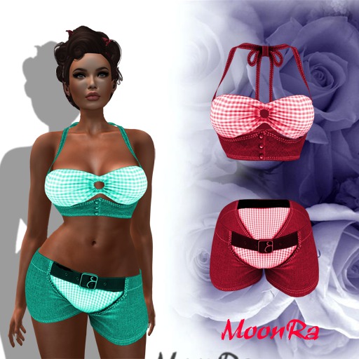 MoonRa Red Hot Daisy Duke Outfit