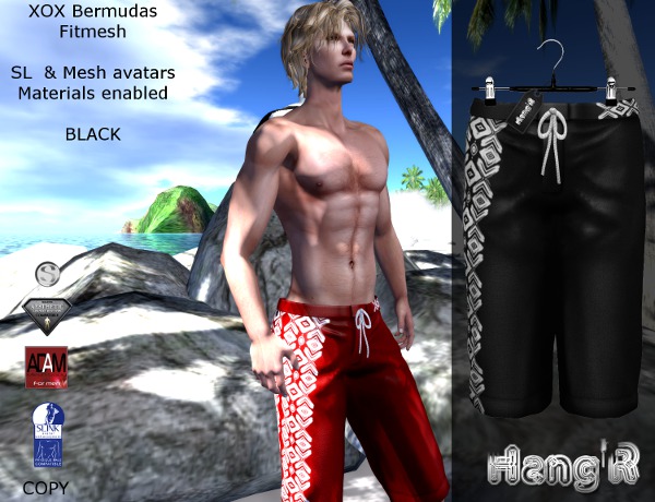[Hang'R] XOX Bermudas (black)