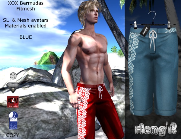 [Hang'R] XOX Bermudas (blue)