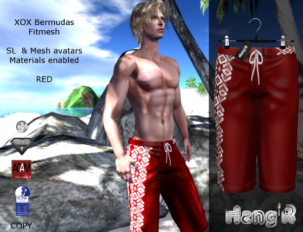 [Hang'R] XOX Bermudas (red)