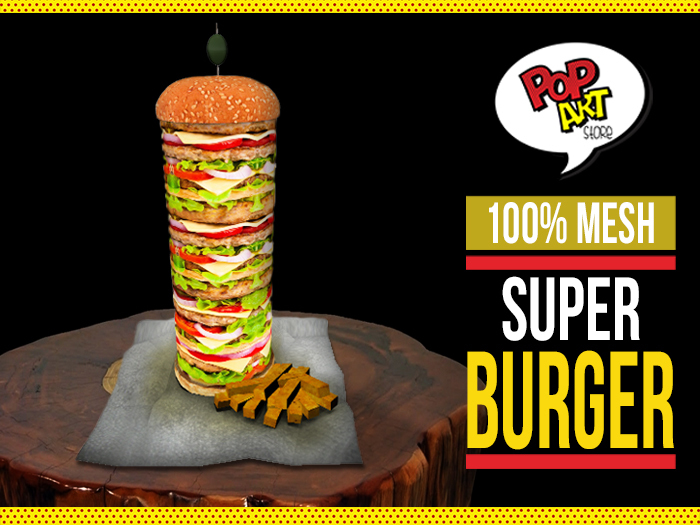 PopArt Store - Super Burger - 100% Mesh