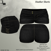 DE Designs - Heather Shorts - Jean Black