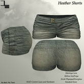 DE Designs - Heather Shorts - Jean Desert