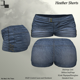 DE Designs - Heather Shorts - Jean Fade