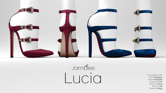 JamBee > Shoes > Lucia Strapped Stilettos 