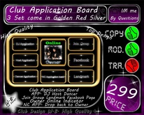 * NEW * Club Application Board * 3 Color *