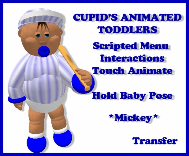 *CUPIDS ANIMATED TODDLER*  Mickey