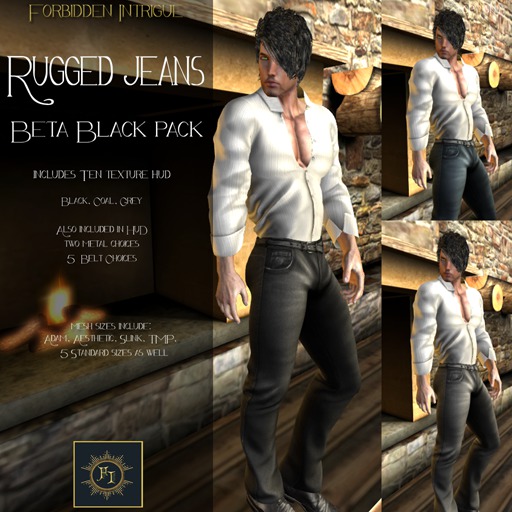 *FI* - Rugged Jeans Beta Pack Blacks