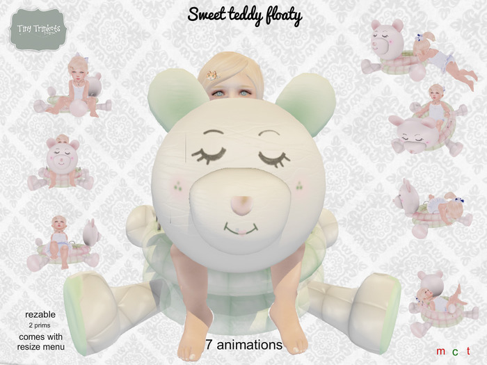 {T.T}Sweet teddy floaty MINT HUD Auto-unpacker