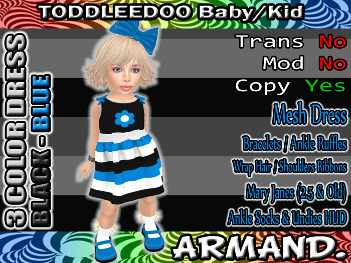 --ARMAND-- 3 COLOR DRESS - BLACK-BLUE