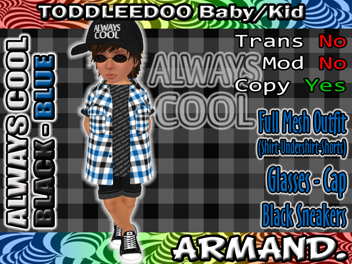--ARMAND-- ALWAYS COOL - BLACK-BLUE