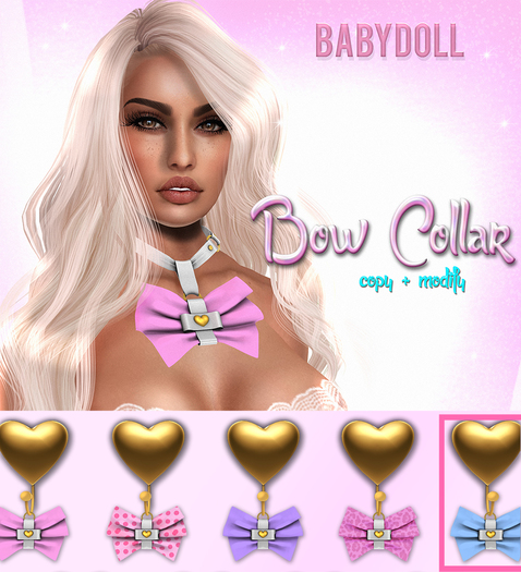 BabyDoll. Bow Collar