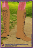 ~LP~ Lace Up Field Boots Unrigged [BOXED] Gold