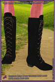 ~LP~ Lace Up Field Boots Unrigged [BOXED] Black