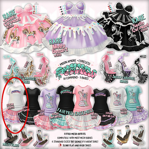 MoonAmore+CURELESS / SugarCoated / FairyKeiEnsemble / SugaWhite