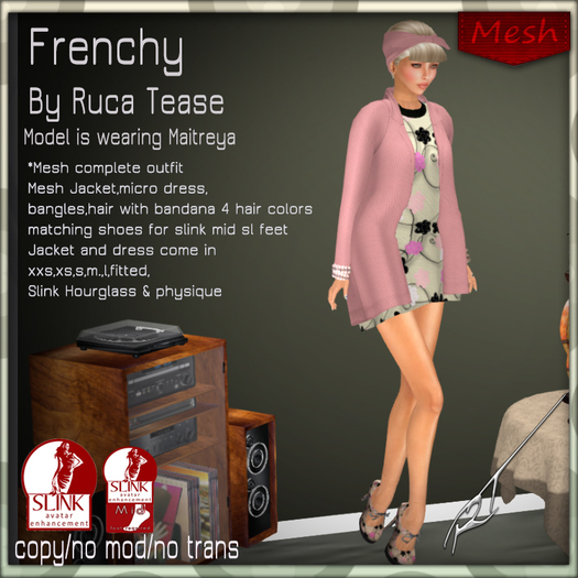 Ruca Tease Frenchy Outfit