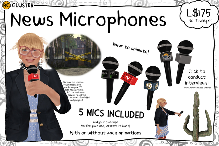 -RC- News Microphones [boxed]