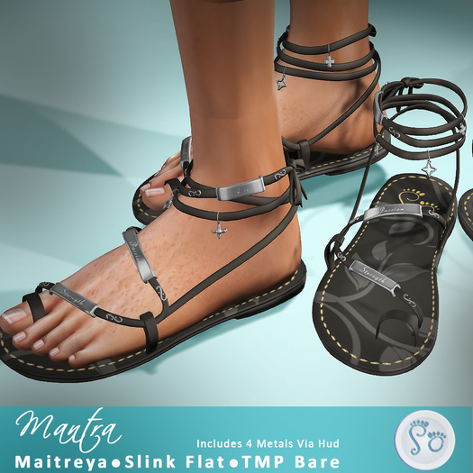 Slipper - Mantra Sandals Black