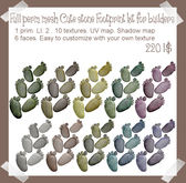 Full Perm MESH Cute stone Footprint kit for builders
