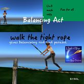 Walk the tight rope Balancing Act (crate)