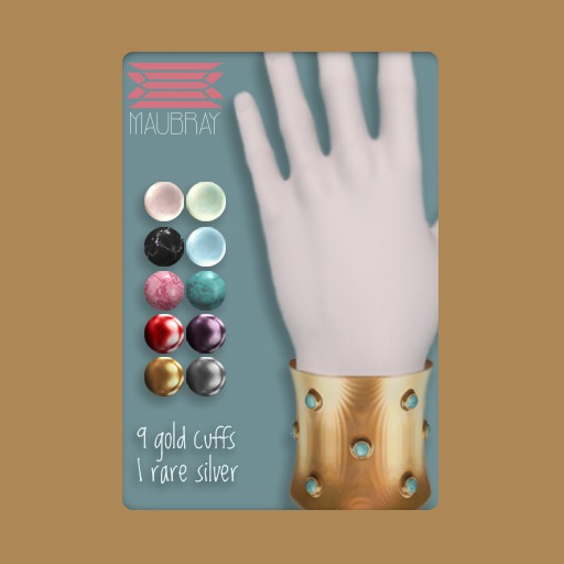 Maubray // Ari Studded Silver Cuff.silver RARE