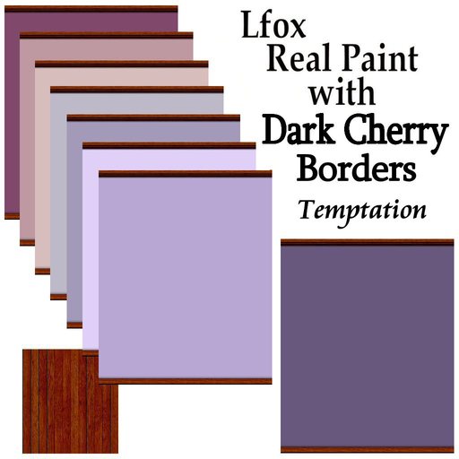 lfox Dark Cherry Borders - Temptation