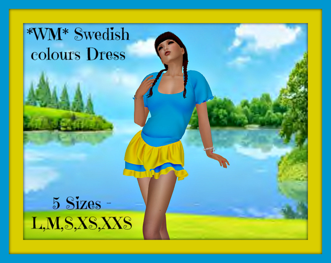 *WM* Swedish colours dress