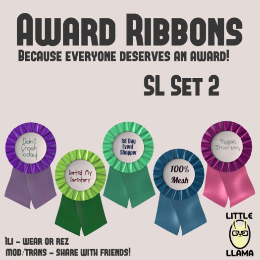 Little Llama - SL Awards - Set 2