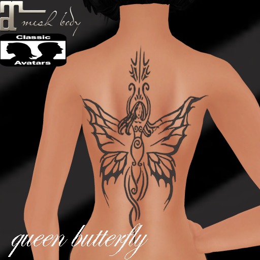 QUEEN BUTTERFLY TATTOO SALE BOX