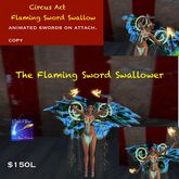 The flaming Sword Swallower (bag)