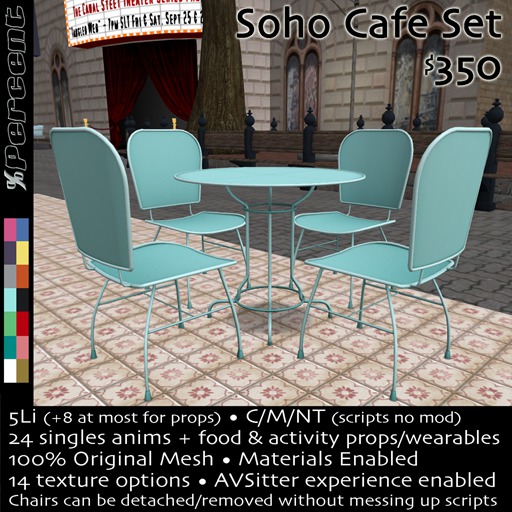 %Soho Cafe Set *MESH* Delivery Box