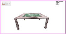 Marble dining Table with a floating glass plate