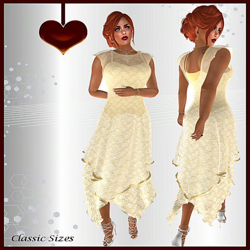 <3 A's Fashions <3 French Courtship Slip Dress Yellow