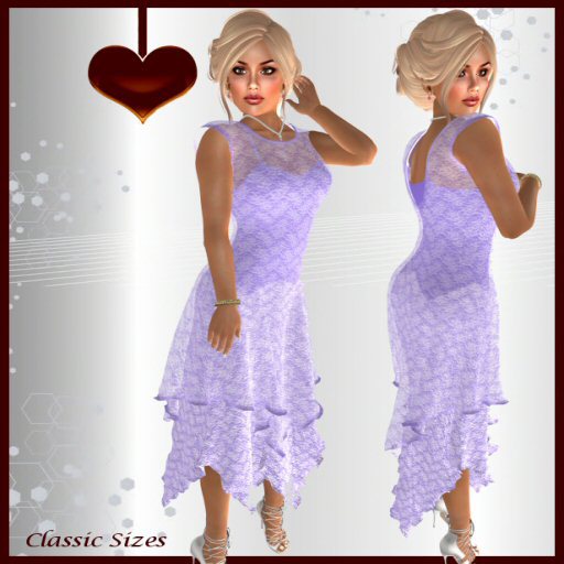 <3 A's Fashions <3 French Courtship Slip Dress Purple