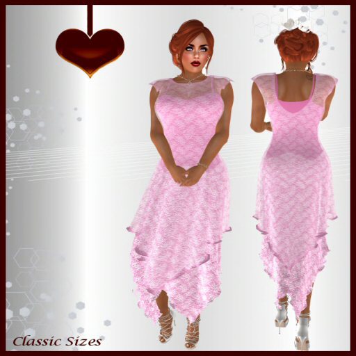 <3 A's Fashions <3 French Courtship Slip Dress Pink