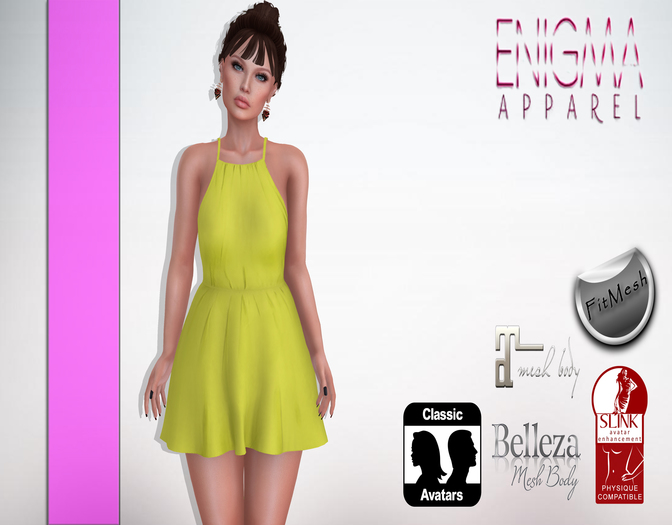 [EN] Dress Summer Strap Lemon :: Mesh ::