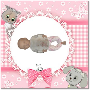 Second Life Marketplace - ZayNaH ~ Pink baby teddy bear outfit for