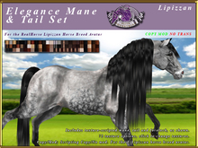 *E* Elegance Mane/Tail Set [BOXED] RH Lipizzan