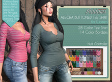 Addams // Alegra Buttoned T-Shirt // FATPACK